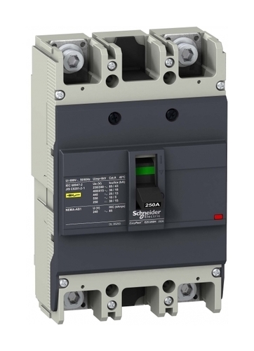 Силовой автомат Schneider Electric Easypact EZC 250, TM-D, 36кА, 3P, 160А