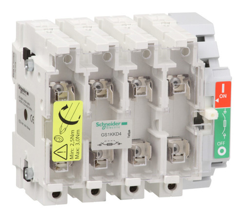 Рубильник с предохранителем Schneider Electric TeSys GS 125А 4P, 00