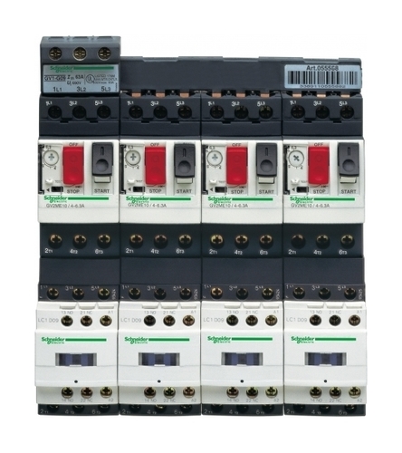 Пускатель Schneider Electric TeSys GV2DM 6.3А, 2.2кВт 400/24В