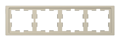 Рамка 4 поста Schneider Electric MERTEN D-LIFE, песочный