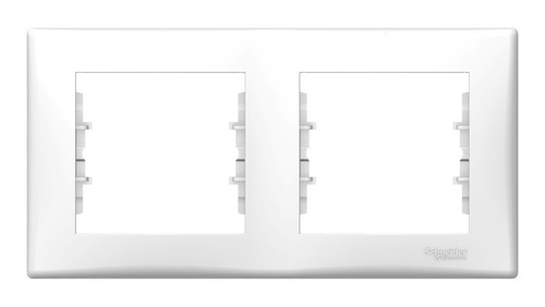 Рамка 2 поста Schneider Electric SEDNA, горизонтальная, белый