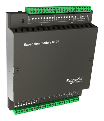 Модуль расширения 6601 I/O , 16 D/I (24В), 10 D/O Реле, 6 A/I (20мА), 2 A/O