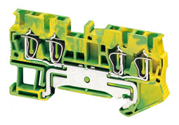 Пружинная клемма для заземления TERMINAL 2,5 мм², желто-зеленый, NSYTRR24PE