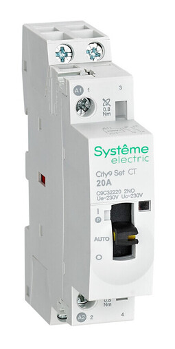 Модульный контактор Systeme Electric City9 Set 2НО 20А 230В AC, C9C32220