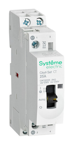 Модульный контактор Systeme Electric City9 Set 2НО 25А 230В AC, C9C32225